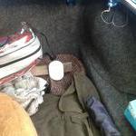 View of trunk I used a matting purchased from Cos