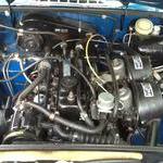 Engine compartment with years of work in returning