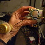 This brass float also filled with fuel after the p