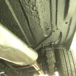 A brake shop Tried to Jack up the car by the muffl